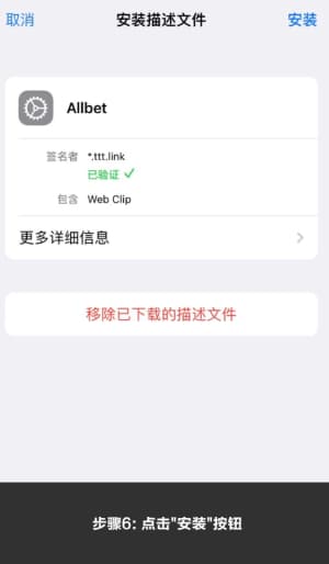 欧博ABG iOS版APP安装全流程示意图｜从下载到启用的步骤说明6